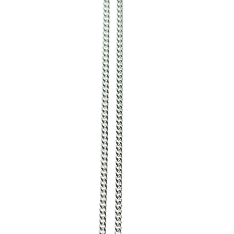 Palais du Rosaire Chaîne en argent gourmette limée 70 cm^ Chaîne En Argent | Collier En Argent