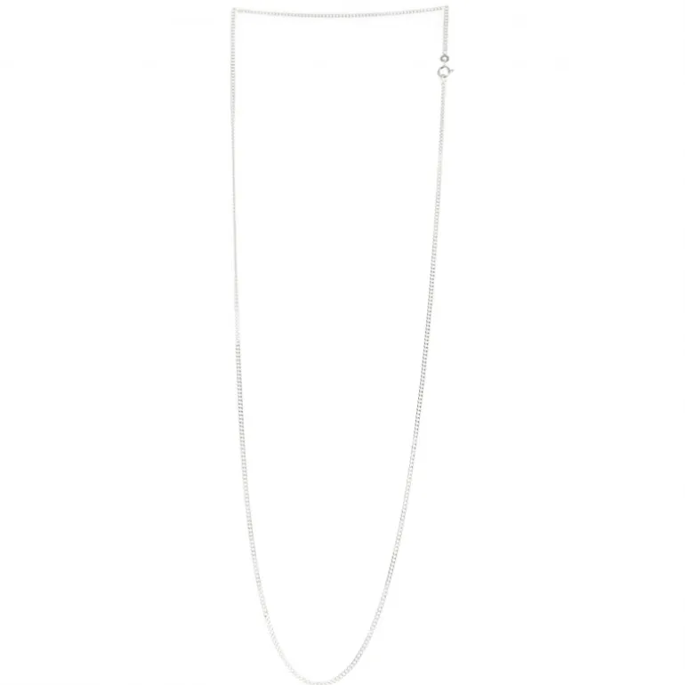 Palais du Rosaire Chaîne en argent gourmette limée 70 cm^ Chaîne En Argent | Collier En Argent