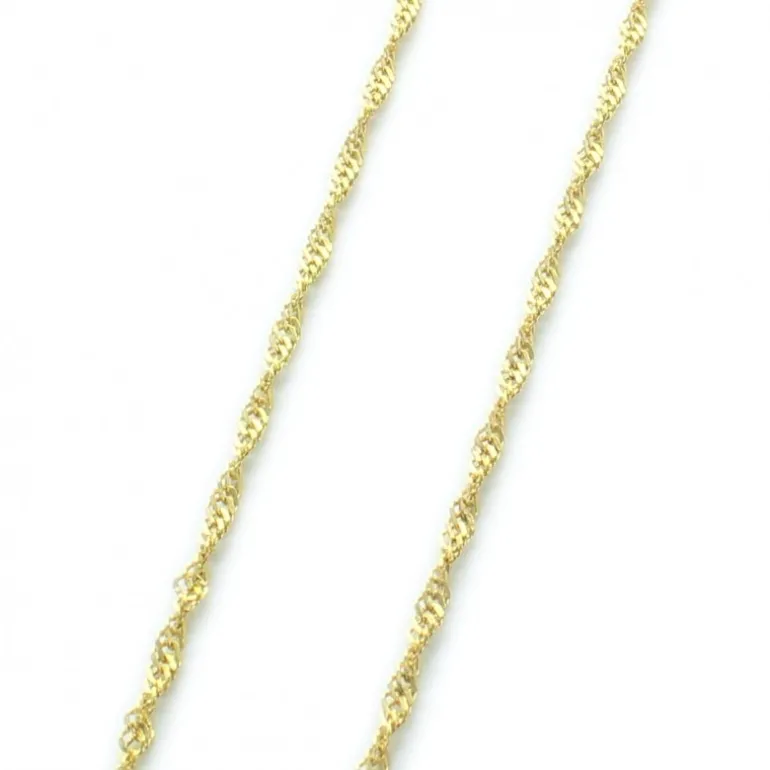 Palais du Rosaire Chaîne en Or maille Singapour 45 cm^ Chaîne En Or | Collier En Or
