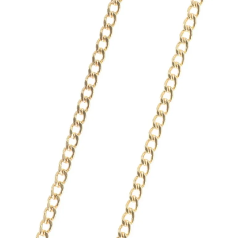 Palais du Rosaire Chaîne Plaqué Or maille classique 50 cm^ Chaîne En Plaqué Or | Collier En Plaqué Or