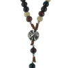 Palais du Rosaire Chapelet avec Apparition de Lourdes en 3 tons de bois^ Chapelet De Lourdes | Chapelet Bois