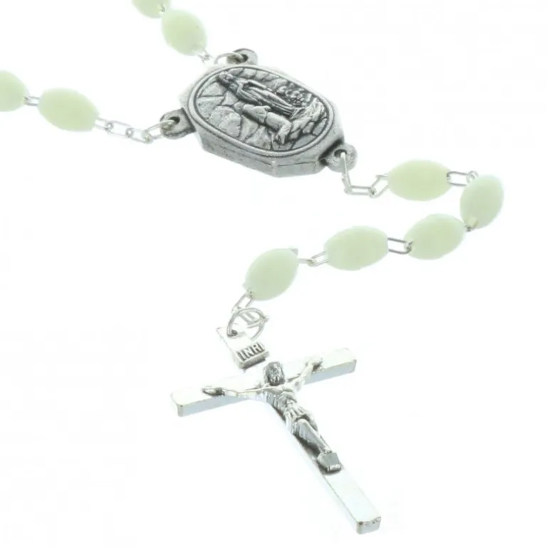 Palais du Rosaire Chapelet avec eau de Lourdes et grains lumineux^ Chapelet De Lourdes | Chapelet Lumineux