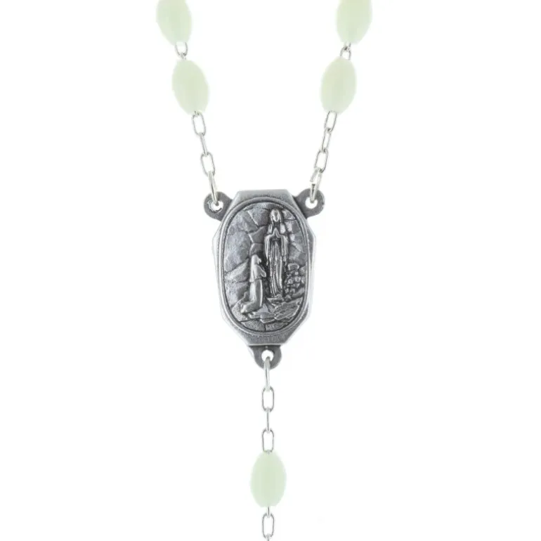 Palais du Rosaire Chapelet avec eau de Lourdes et grains lumineux^ Chapelet De Lourdes | Chapelet Lumineux
