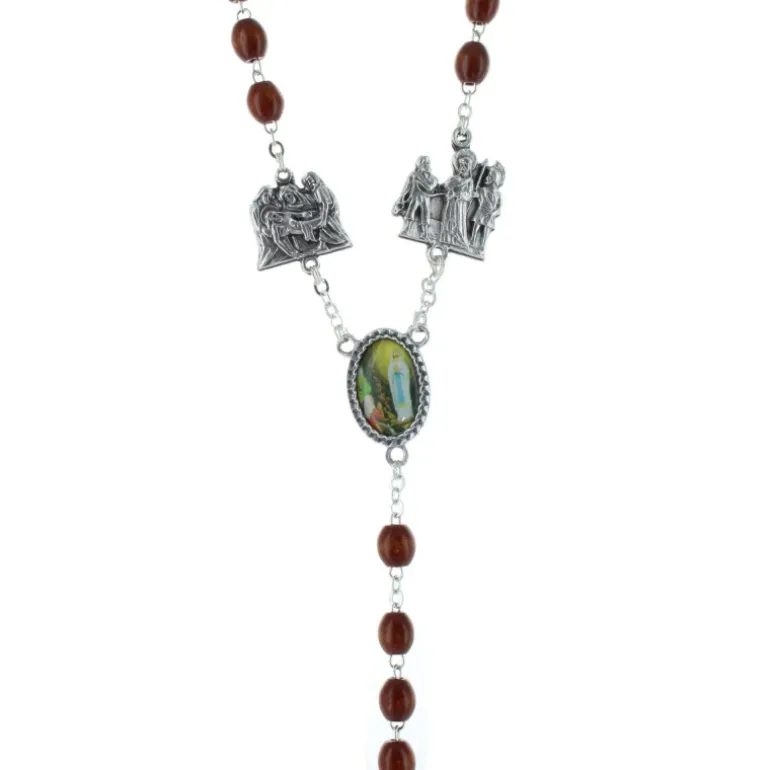 Palais du Rosaire Chapelet bois, le chemin de croix du Christ^ Chapelet Bois