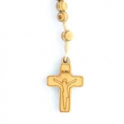 Palais du Rosaire Chapelet Carlo Acutis en bois d'olivier^Enfant Chapelet Bois | Chapelet Pour Enfant