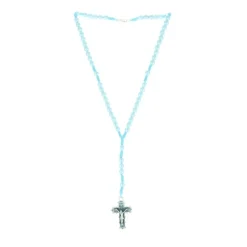Palais du Rosaire Chapelet corde et grains irisés^ Chapelet Corde