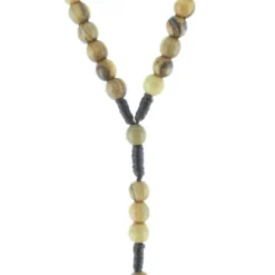 Palais du Rosaire Chapelet corde grains bois d'olivier de Jérusalem^ Chapelet Corde | Chapelet Bois