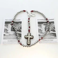 Palais du Rosaire Chapelet de combat de Saint Michel avec livret anglais et français^ Chapelet De Combat