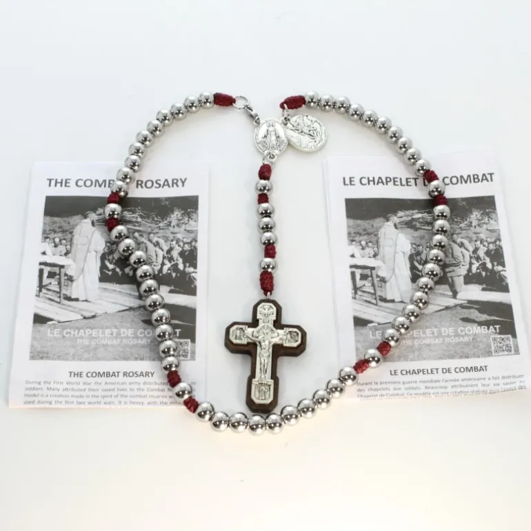 Palais du Rosaire Chapelet de combat de Saint Michel avec livret anglais et français^ Chapelet De Combat