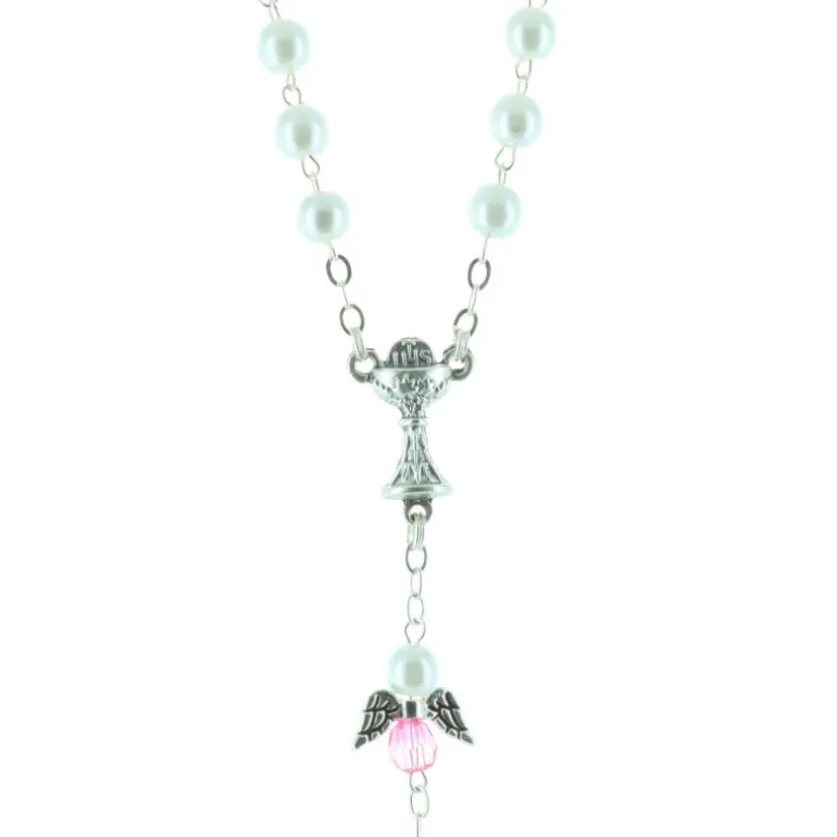 Palais du Rosaire Chapelet de communion avec des ailes d'ange et un calice centrale^ Chapelet De Communion