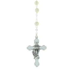 Palais du Rosaire Chapelet de communion en boite avec des grains nacrés^Enfant Communion | Chapelet Pour Enfant