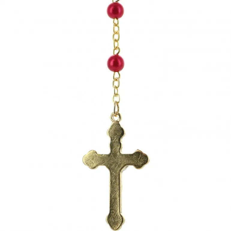 Palais du Rosaire Chapelet de Confirmation en verre avec boîte décorée^ Chapelet Verre
