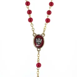 Palais du Rosaire Chapelet de Confirmation en verre avec boîte décorée^ Chapelet Verre