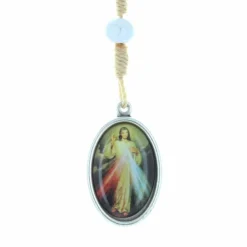 Palais du Rosaire Chapelet de la Miséricorde Divine en bois avec un livret^ Chapelet Bois