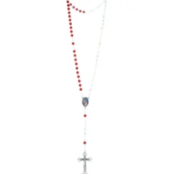 Palais du Rosaire Chapelet De la Miséricorde Divine avec le coeur de Jésus Miséricordieux^ Chapelet De Jésus Miséricordieux | Chapelet Verre