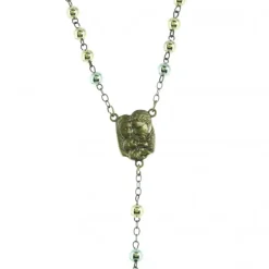 Palais du Rosaire Chapelet de la Sainte Famille en métal 3 tons^ Chapelet Métal