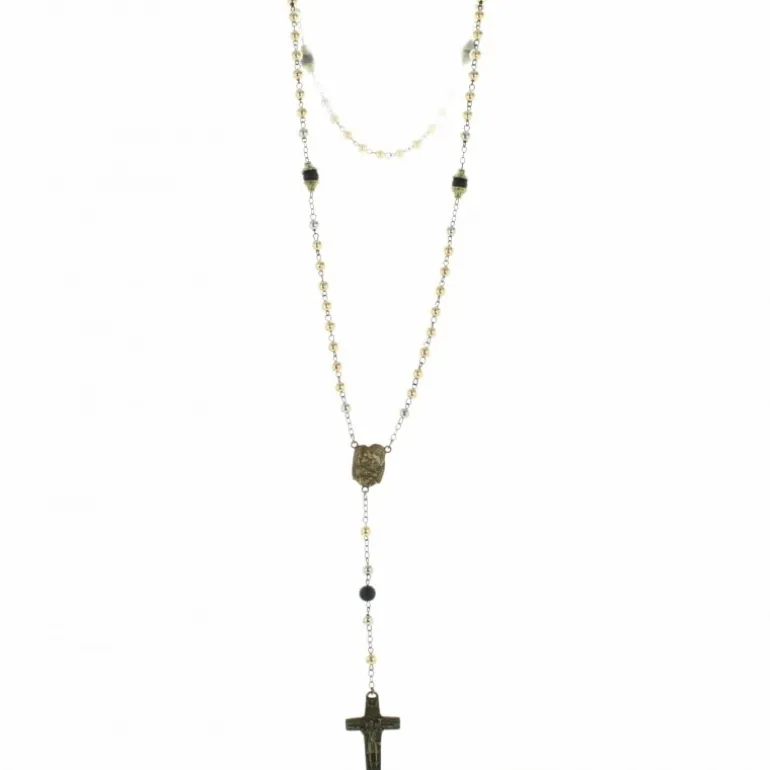 Palais du Rosaire Chapelet de la Sainte Famille en métal 3 tons^ Chapelet Métal