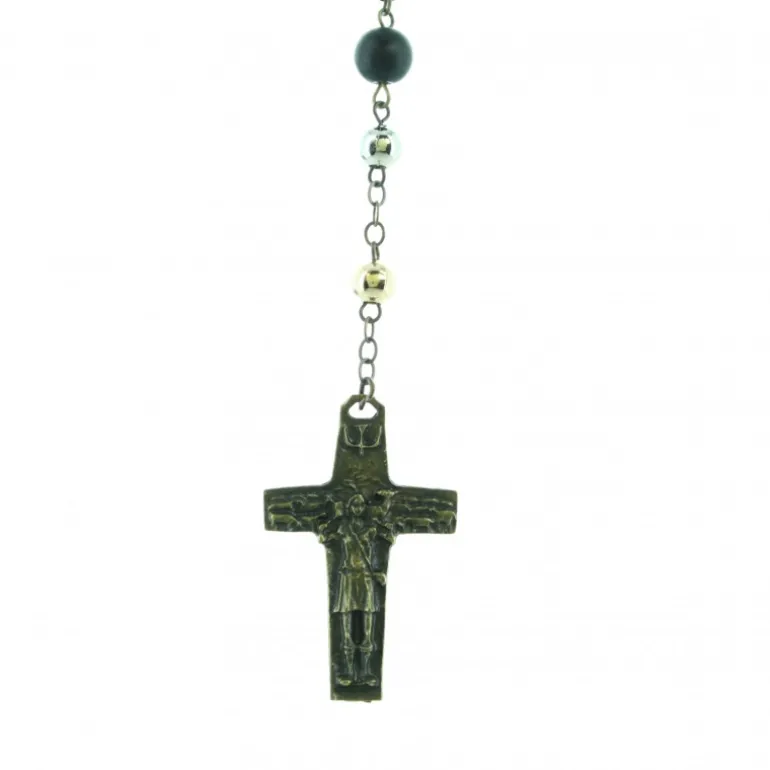 Palais du Rosaire Chapelet de la Sainte Famille en métal 3 tons^ Chapelet Métal
