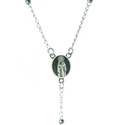 Palais du Rosaire Chapelet de la Vierge en acier inoxydable^ Chapelet Métal