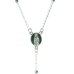 Palais du Rosaire Chapelet de la Vierge en acier inoxydable^ Chapelet Métal