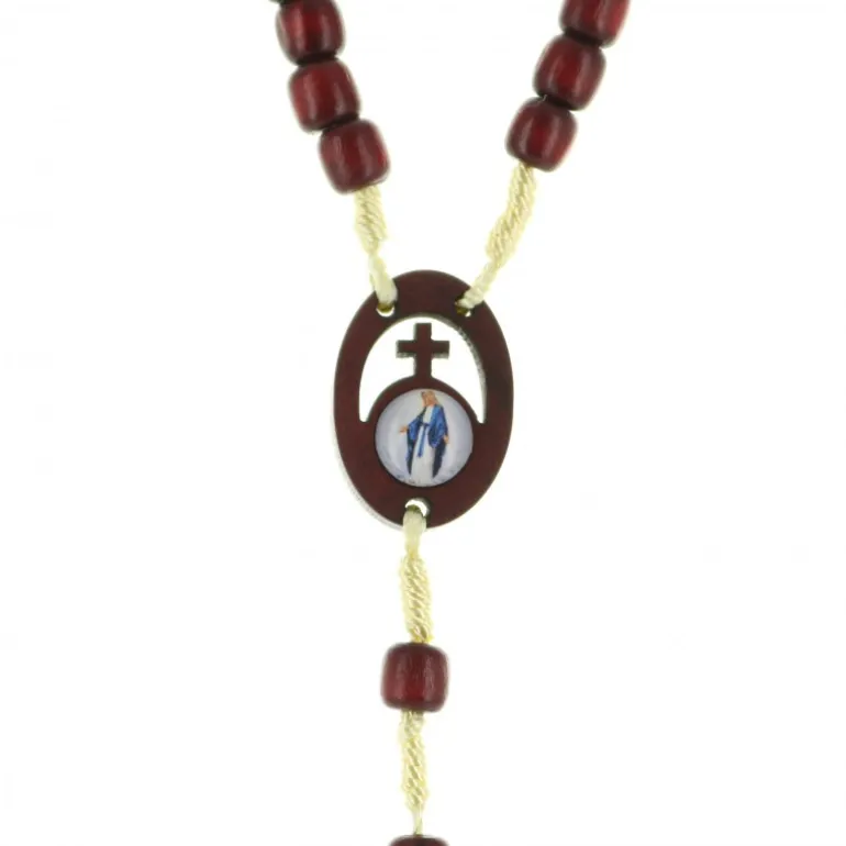 Palais du Rosaire Chapelet de la Vierge Miraculeuse en bois^ Chapelet De La Vierge Miraculeuse | Chapelet Bois