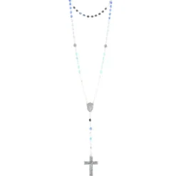 Palais du Rosaire Chapelet de la Vierge Miraculeuse en verre avec une boîte^ Chapelet De La Vierge Miraculeuse | Chapelet Verre