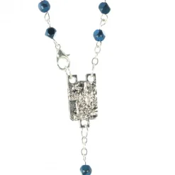 Palais du Rosaire Chapelet de l'Apparition avec cubes facettés en verre et fermoir^ Chapelet De Lourdes | Chapelet Verre