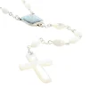 Palais du Rosaire Chapelet de l'apparition de Lourdes en nacre ovale^ Communion | Chapelet De Communion