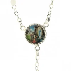 Palais du Rosaire Chapelet de l'Apparition de Lourdes en verre et sa boite^ Boîte À Chapelet | Chapelet Verre