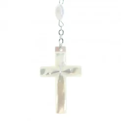 Palais du Rosaire Chapelet de l'apparition de Lourdes en nacre ovale^ Communion | Chapelet De Communion
