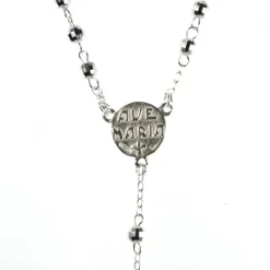 Palais du Rosaire Chapelet de l'Apparition de Lourdes en argent^ Chapelet De Lourdes | Chapelet Argent