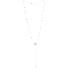 Palais du Rosaire Chapelet de l'Apparition de Lourdes en argent^ Chapelet De Lourdes | Chapelet Argent