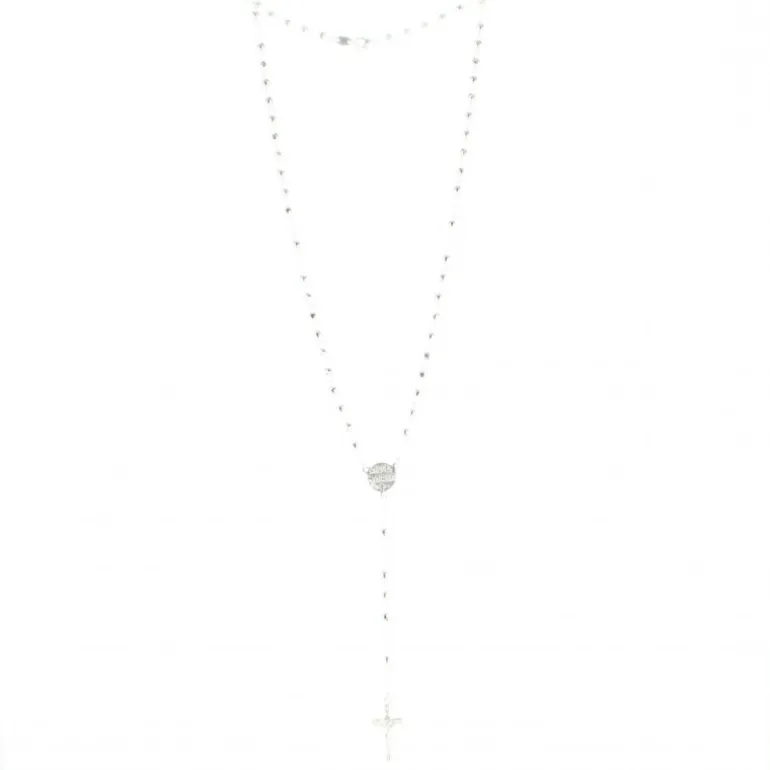 Palais du Rosaire Chapelet de l'Apparition de Lourdes en argent^ Chapelet De Lourdes | Chapelet Argent