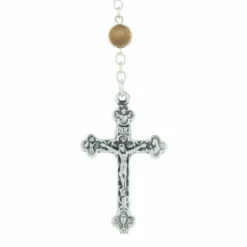 Palais du Rosaire Chapelet de Lourdes avec des grains en hématite, bois et métal^ Chapelet De Lourdes | Chapelet Métal
