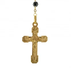 Palais du Rosaire Chapelet de Lourdes Doré en Cristal Swarovski avec Coeur Apparition^ Chapelet De Lourdes | Chapelet Cristal