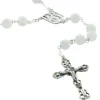 Palais du Rosaire Chapelet de Lourdes en Argent avec pierres effet craquelées 7mm^ Chapelet De Lourdes | Chapelet Pierre