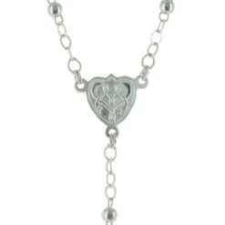 Palais du Rosaire Chapelet de Lourdes en Argent et grains de 3,5mm^ Chapelet De Lourdes | Chapelet Argent