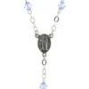 Palais du Rosaire Chapelet de Lourdes en Argent avec des grains en cristal Swarovski coloré de 5mm^ Chapelet De Lourdes | Chapelet Cristal