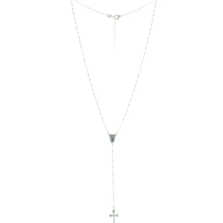 Palais du Rosaire Chapelet de Lourdes en Argent avec un fermoir et des grains 2mm^ Chapelet De Lourdes | Chapelet Argent