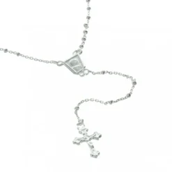 Palais du Rosaire Chapelet de Lourdes en Argent avec un fermoir et des grains 2mm^ Chapelet De Lourdes | Chapelet Argent