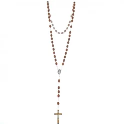 Palais du Rosaire Chapelet de Lourdes en bois grains 10mm^ Chapelet De Lourdes | Chapelet Bois