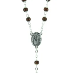 Palais du Rosaire Chapelet de Lourdes en bois, et coeur Apparition de Lourdes^ Chapelet De Lourdes | Chapelet Bois