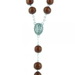 Palais du Rosaire Chapelet de Lourdes en bois grains 10mm^ Chapelet De Lourdes | Chapelet Bois