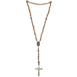 Palais du Rosaire Chapelet de Lourdes en bois d'Olivier sur corde^ Chapelet De Lourdes | Chapelet Corde