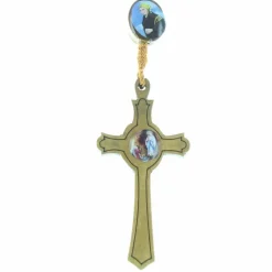 Palais du Rosaire Chapelet de Lourdes en corde avec paters image de l'apparition et de Bernadette^ Chapelet De Lourdes | Chapelet Corde