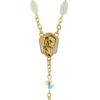 Palais du Rosaire Chapelet de Lourdes en Nacre avec des paters en cristal Swarovski^ Chapelet De Lourdes | Chapelet Nacre