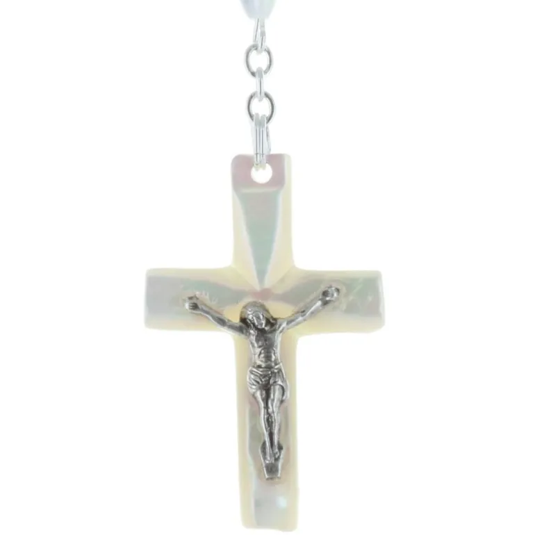Palais du Rosaire Chapelet de Lourdes en nacre véritable^ Communion | Chapelet De Communion