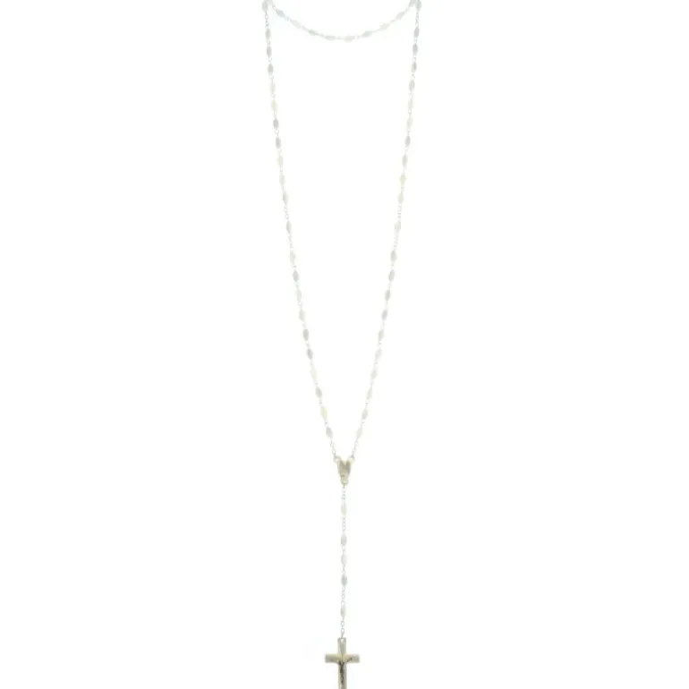 Palais du Rosaire Chapelet de Lourdes en nacre véritable^ Communion | Chapelet De Communion