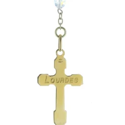 Palais du Rosaire Chapelet de Lourdes en Or et grains 4mm en Swarovski^ Chapelet Or