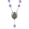 Palais du Rosaire Chapelet de Lourdes en pierre d'Améthyste^ Chapelet De Lourdes | Chapelet Pierre